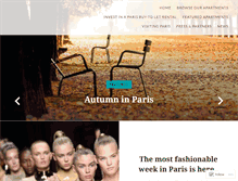 Tablet Screenshot of blog.alacarte-paris-apartments.com